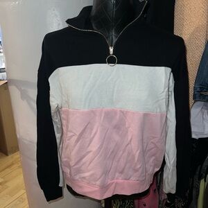 forever 21 stripe sweatshirt